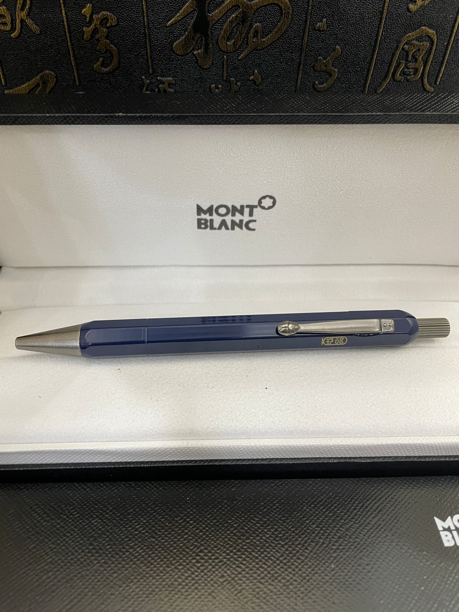 Copy Montblanc Heritage Egyptomania Ballpoint Blue Barrel